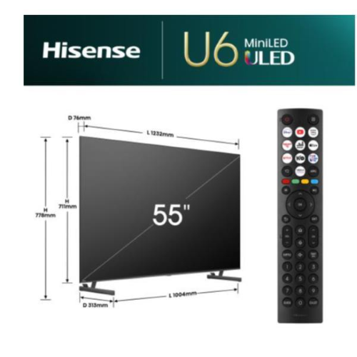 Hisense 55" MINILED 4K SMART DOLBY VISIO